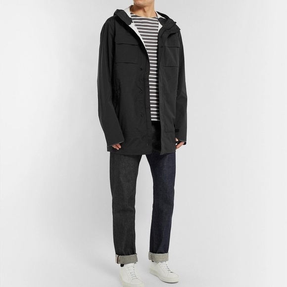 Canada Goose - Wascana Shell Hooded Rain Jacket - Black - Picture 3 of 16